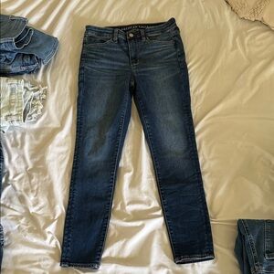 American Eagle Outfitters Dark Blue Skinny Jeans